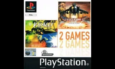2 Games: V-Rally & Eagle One Harrier Attack
