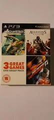 Background - 3 Great Games, One Great Pack: Uncharted, Assassin's Creed, Need For Speed Hot Pursuit - Playstation 3 - Retrocharting
