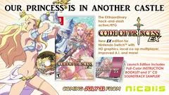 Background - Code of Princess EX [Launch Edition] - Nintendo Switch - Retrocharting