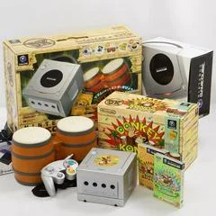 Background - GameCube Silver Console [Donkey Konga Starter Pack] - Gamecube - Retrocharting