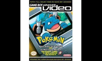 GBA Video Pokemon Beach Blank-out Blastoise and Go West Young Meowth
