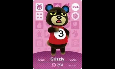 Grizzly #394 [Animal Crossing Series 4]