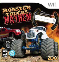 Background - Monster Trucks Mayhem with Racing Wheel - Wii - Retrocharting