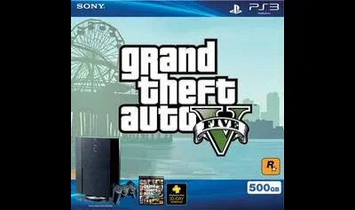 Playstation 3 500GB Super Slim Grand Theft Auto V Bundle
