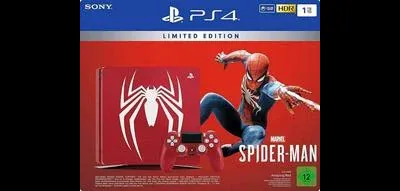 Playstation 4 1TB Slim Console Spiderman Bundle