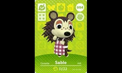 Sable #004 [Animal Crossing Series 1]