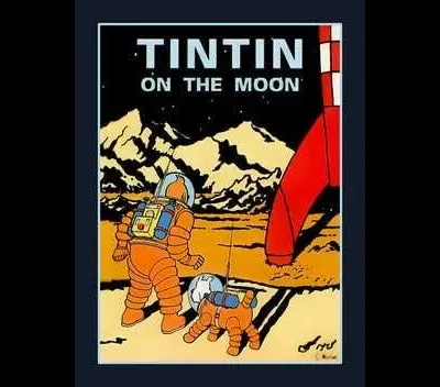 Tintin on the Moon